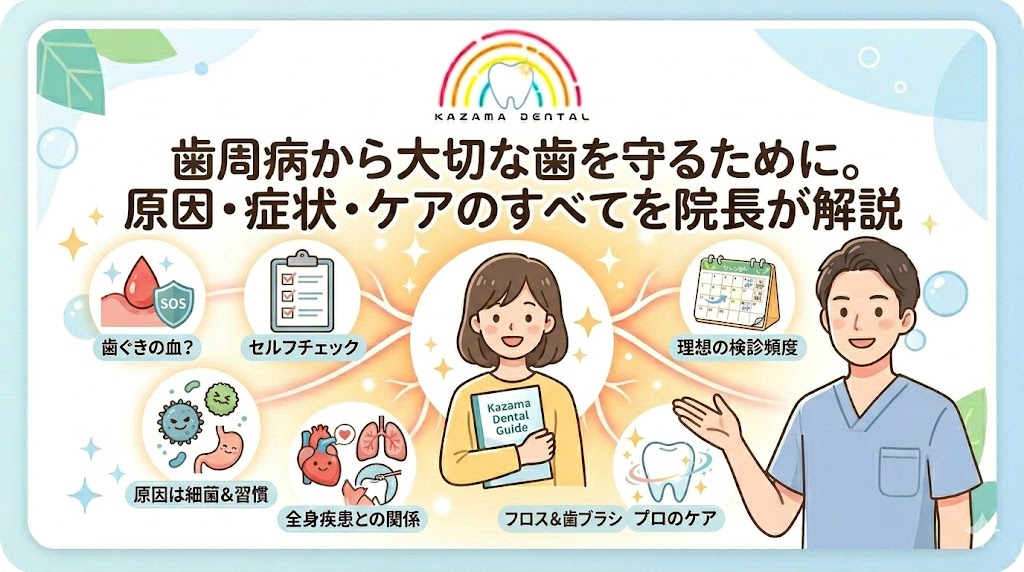 歯周病から大切な歯を守るために。原因・症状・ケアのすべてを院長が解説