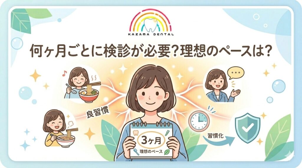 豊島区 巣鴨 歯科風間医院 検診は何カ月ごと