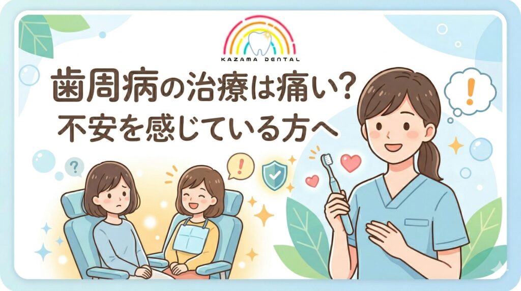 歯周病の治療は痛い?