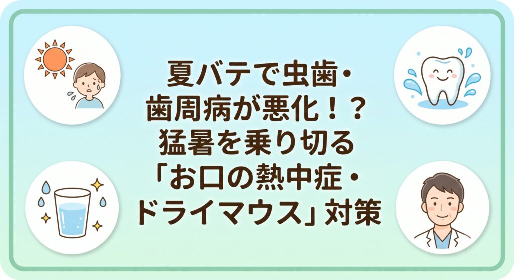 むし歯、歯周病が悪化